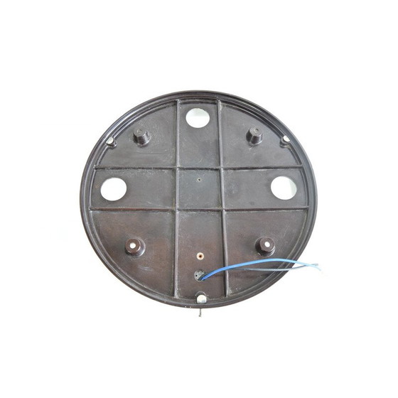 Image 1 of Applique vintage en bakélite et verre de lait, Tchécoslovaquie 1950