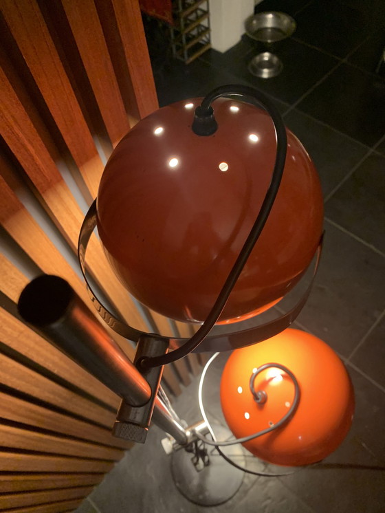 Image 1 of Lampe Vintage Herda - Orange des années 1970