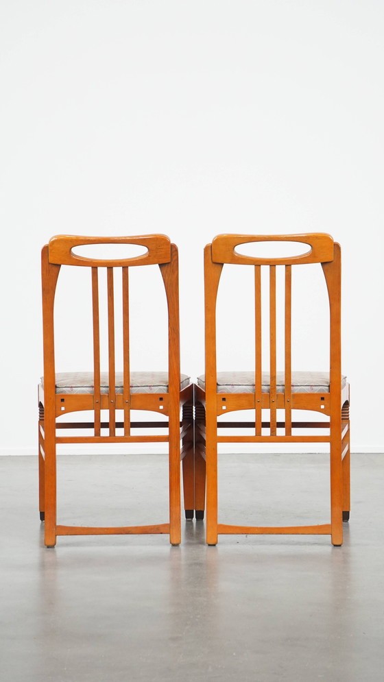 Image 1 of 2 X Chaise de salle à manger Schuitema Design Art Nouveau