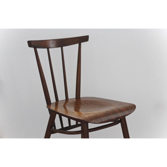 Image 1 of Ensemble de 4 chaises vintage en bois de hêtre par Tatra Nabytok, 1960