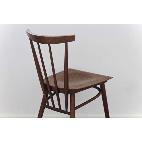 Image 1 of Ensemble de 4 chaises vintage en bois de hêtre par Tatra Nabytok, 1960