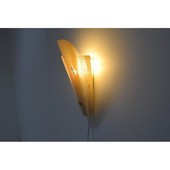 Image 1 of Applique en verre et métal du milieu du siècle, Tchécoslovaquie années 1990