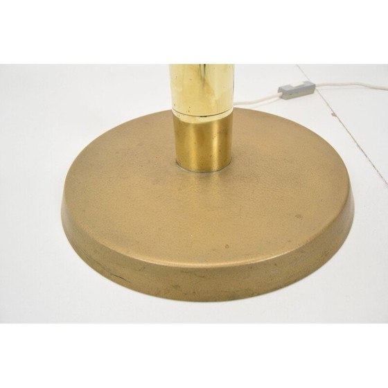 Image 1 of Lampadaire vintage en tissu et laiton par Kamenicky Senov, Tchécoslovaquie 1960