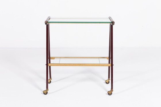 Image 1 of Table d'appoint/chariot de service sculptural italien Mid Century Modern des années 1960