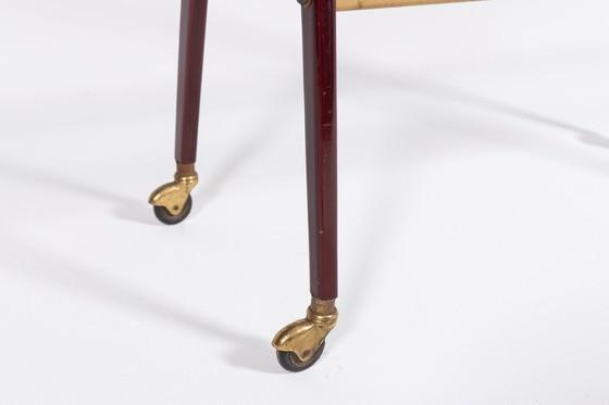 Image 1 of Table d'appoint/chariot de service sculptural italien Mid Century Modern des années 1960