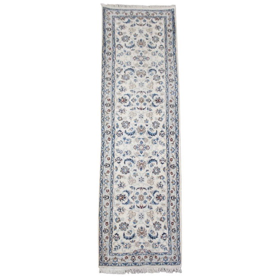 Image 1 of Tapis de course blanc et bleu 280X75Cm