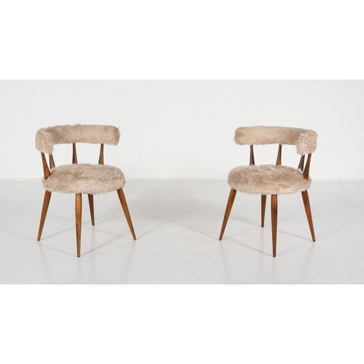 Paire de chaises de cocktail vintage, 1950