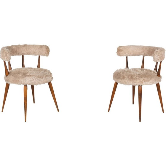 Image 1 of Paire de chaises de cocktail vintage, 1950