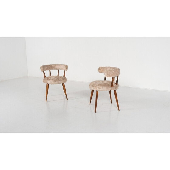 Image 1 of Paire de chaises de cocktail vintage, 1950