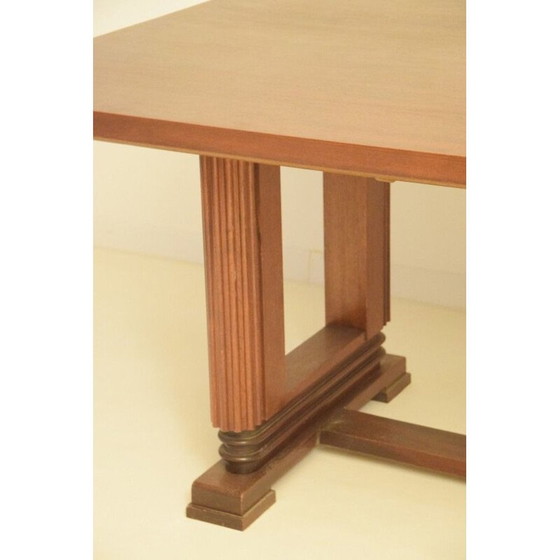 Image 1 of Table vintage Art Déco en acajou par Maxime Old Moderniste, 1930