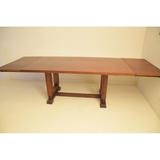 Image 1 of Table vintage Art Déco en acajou par Maxime Old Moderniste, 1930