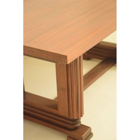 Image 1 of Table vintage Art Déco en acajou par Maxime Old Moderniste, 1930