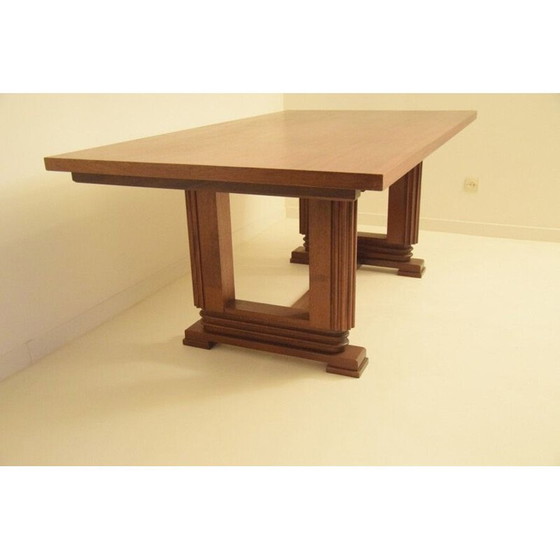 Image 1 of Table vintage Art Déco en acajou par Maxime Old Moderniste, 1930