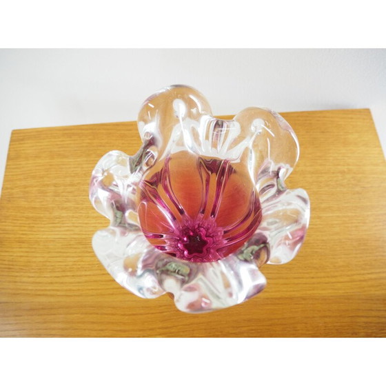 Image 1 of Vase en verre d'art vintage par Josef Hospodka pour Chribska Glassworks, 1960s