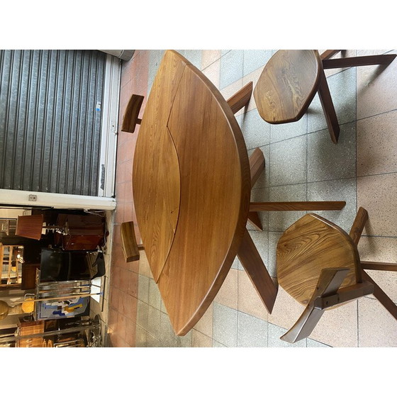 Image 1 of Ensemble de salle à manger vintage T22 S34A par Pierre Chapo