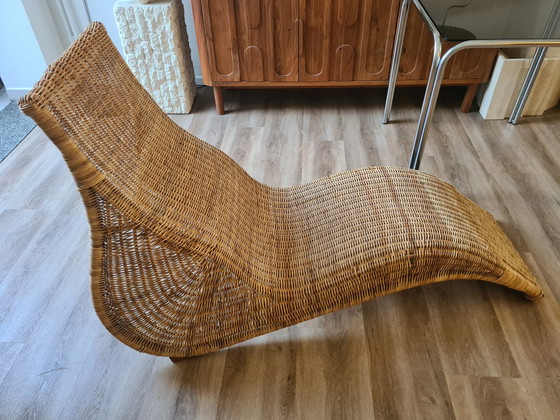 Image 1 of Chaise longue en rotin