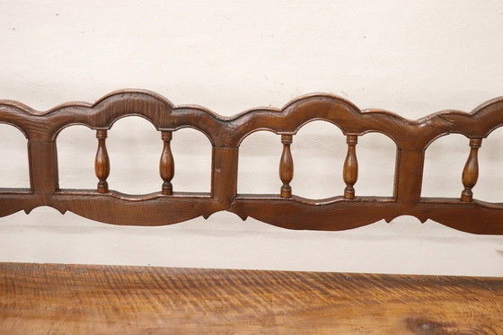 Image 1 of Banc long antique en bois