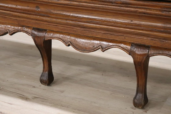 Image 1 of Banc long antique en bois