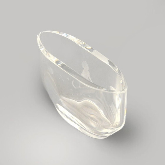 Image 1 of Presse-papier et bol en cristal suédois vintage par Matt jonasson pour Orrefors, 1960s