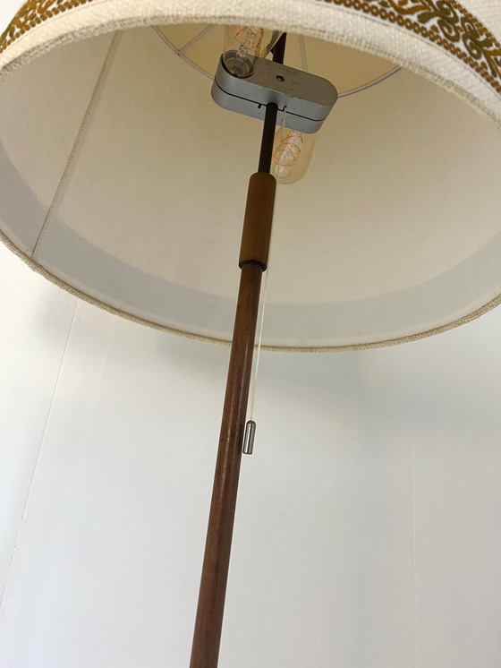 Image 1 of Lampadaire vintage en teck, Temde Leuchten '60