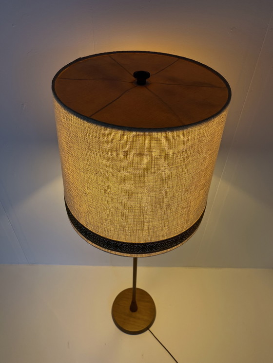 Image 1 of Lampadaire vintage en teck, Temde Leuchten '60