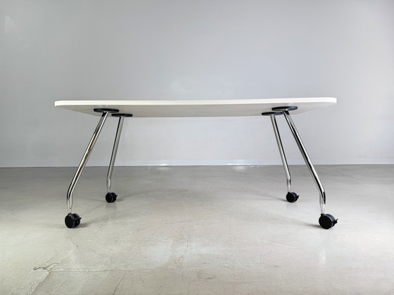 Image 1 of 8X Vitra Bureau Ad Hoc Antonio Citterio Sur roulettes Soft Light