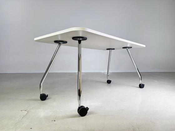 Image 1 of 8X Vitra Bureau Ad Hoc Antonio Citterio Sur roulettes Soft Light