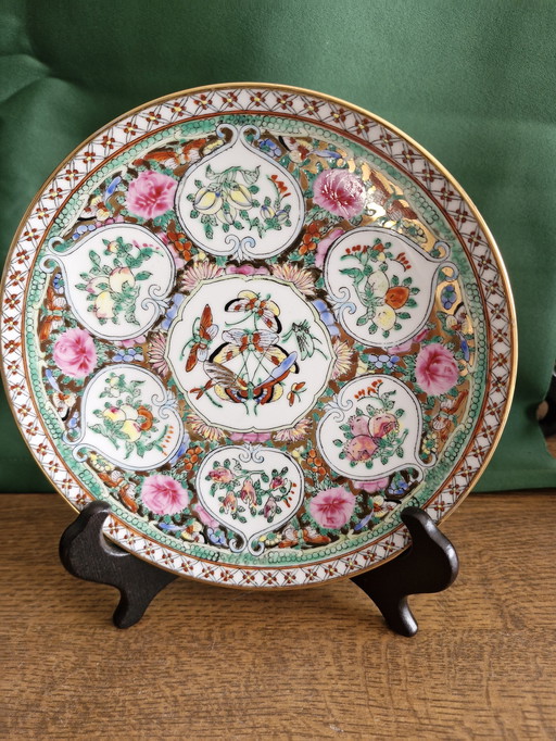 Assiette chinoise peinte à la main