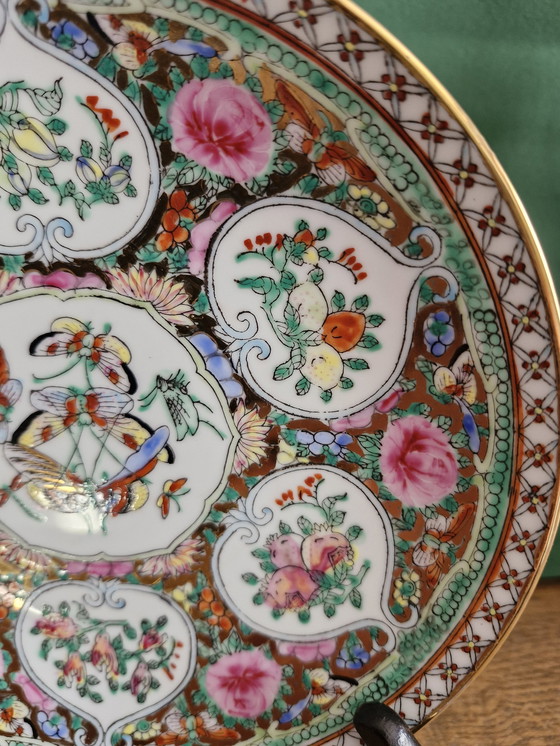 Image 1 of Assiette chinoise peinte à la main