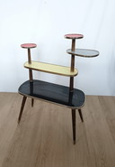 Table à plantes multicolore des années 50