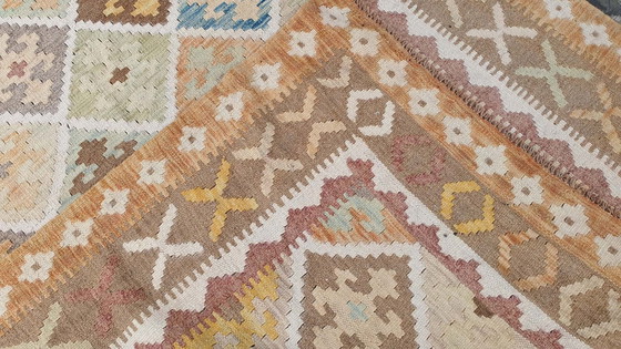 Image 1 of Kilim afghan en laine tissé à la main - 193 X 151 cm - Nouveau