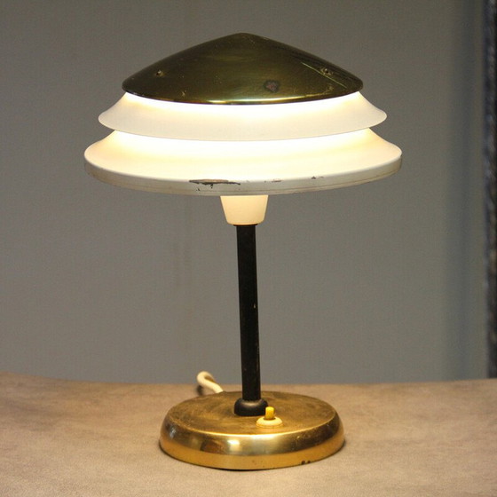 Image 1 of Paire de lampes vintage en métal pour Zukov, Tchécoslovaquie 1950