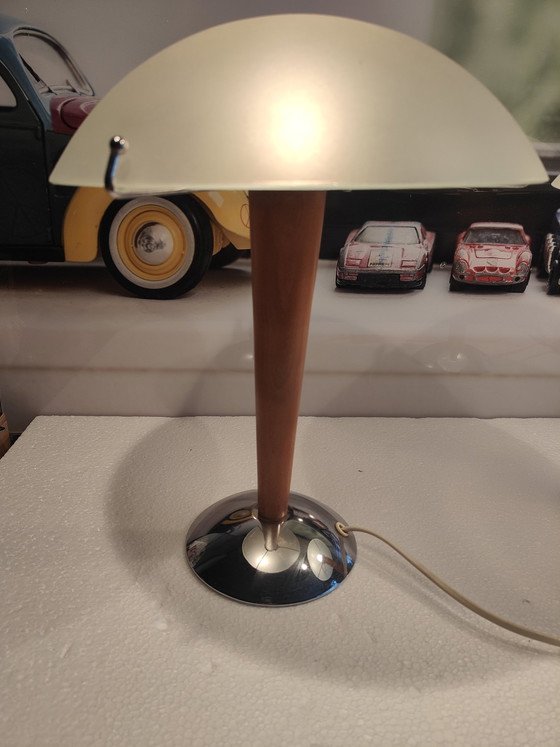 Image 1 of Magnifique Set Vintage 1980 Ikea Mushroom Lamp Type Kvintol B9503