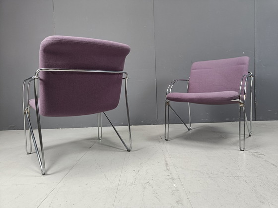 Image 1 of Fauteuils danois par Alfred Hofmann pour Gispen/Labofa - 1970S - Ensemble de 5