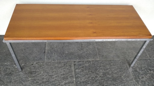 Table basse vintage avec plateau réversible