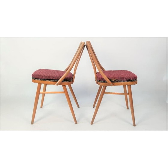 Image 1 of Ensemble de 4 chaises vintage par Tatra, Tchécoslovaquie 1970