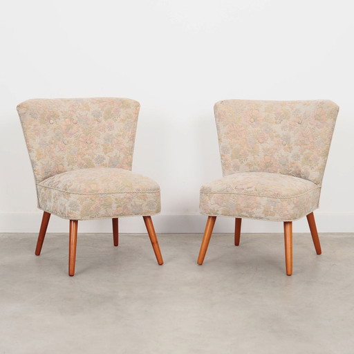 Ensemble de deux fauteuils en hêtre, Design danois, 1970S, Production : Danemark