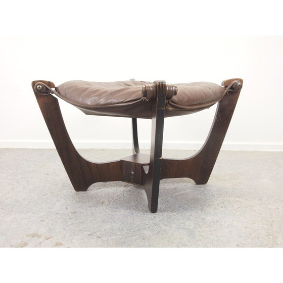 Image 1 of Tabouret vintage par Odd Knutsen pour Hjellegjerde Mobel Scandinavian