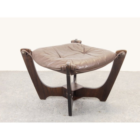 Image 1 of Tabouret vintage par Odd Knutsen pour Hjellegjerde Mobel Scandinavian