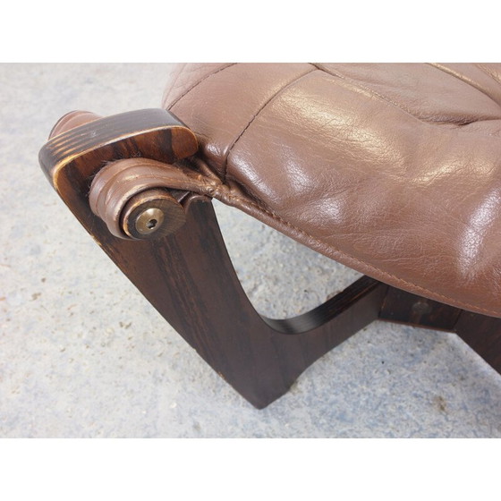 Image 1 of Tabouret vintage par Odd Knutsen pour Hjellegjerde Mobel Scandinavian