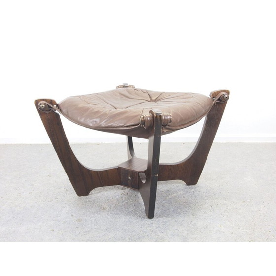 Image 1 of Tabouret vintage par Odd Knutsen pour Hjellegjerde Mobel Scandinavian