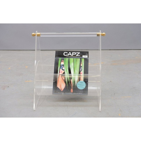 Image 1 of Porte-revues vintage en plexiglas, 1979