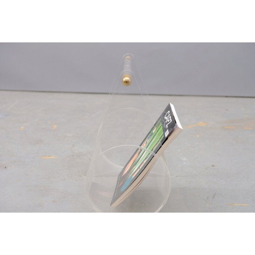 Porte-revues vintage en plexiglas, 1979