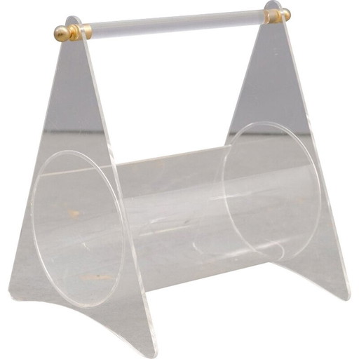 Porte-revues vintage en plexiglas, 1979