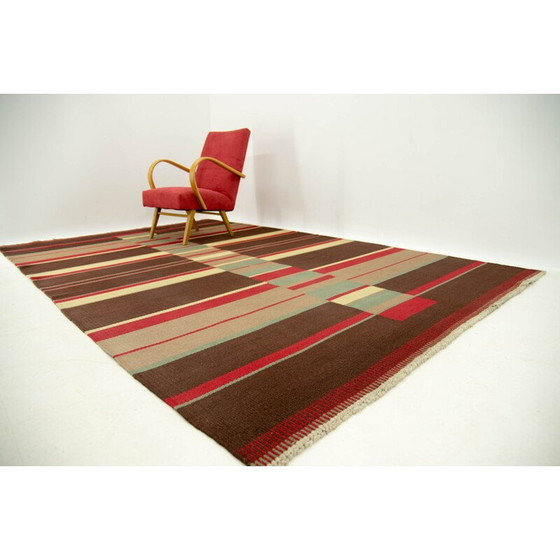Image 1 of Tapis abstrait moderniste d'Antonin Kybal, 1948