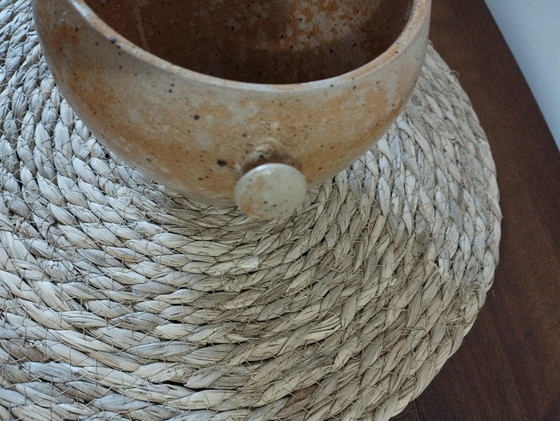 Image 1 of Grand Pot Ancien En Grés Vernissé - Déco Authentique Et Vintage