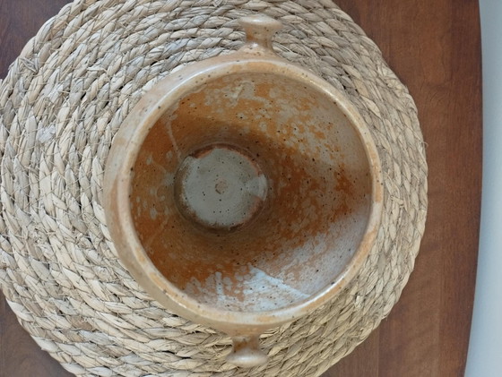 Image 1 of Grand Pot Ancien En Grés Vernissé - Déco Authentique Et Vintage