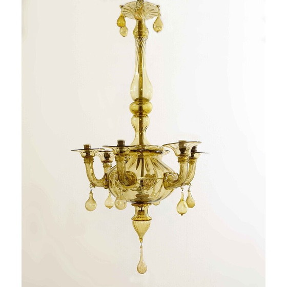 Image 1 of Chandelier en verre de Murano vintage