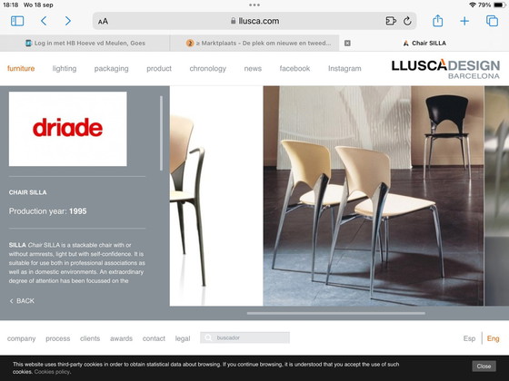 Image 1 of 5x Driade Dining Chair By Josep Lluscà