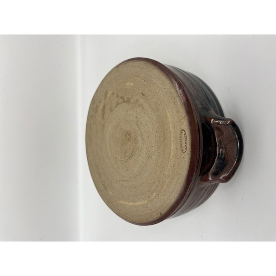 Image 1 of Plat vintage en grès par Guibert Lamoura, 1970